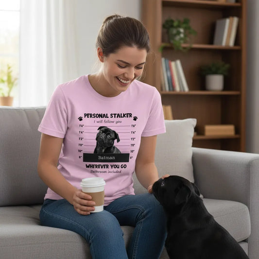 Custom Personal Stalker T-Shirt - Photo & Name