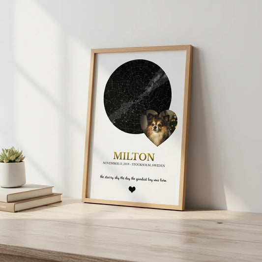 Custom Star Map Poster - Photo & Name