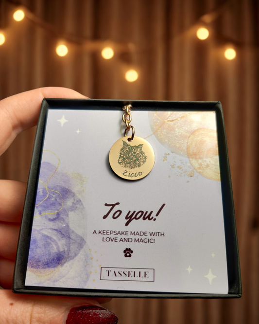 Pet Portrait Keychain