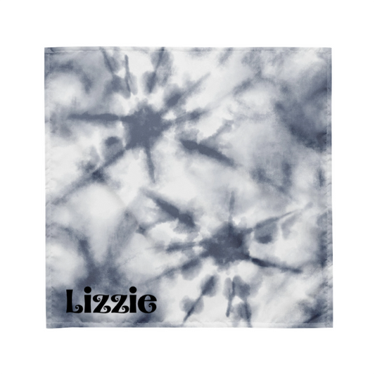 Grey Tie-dye Bandana - Name Personalization