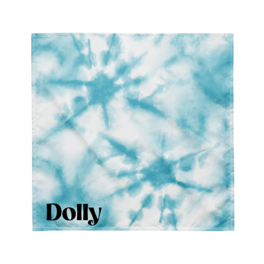 Blue Tie-dye Bandana