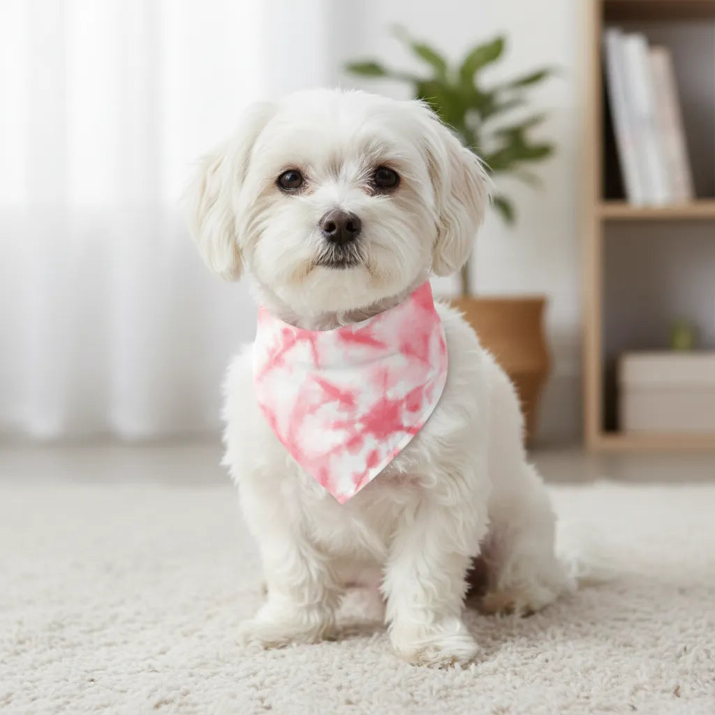Pink Tie-dye Bandana