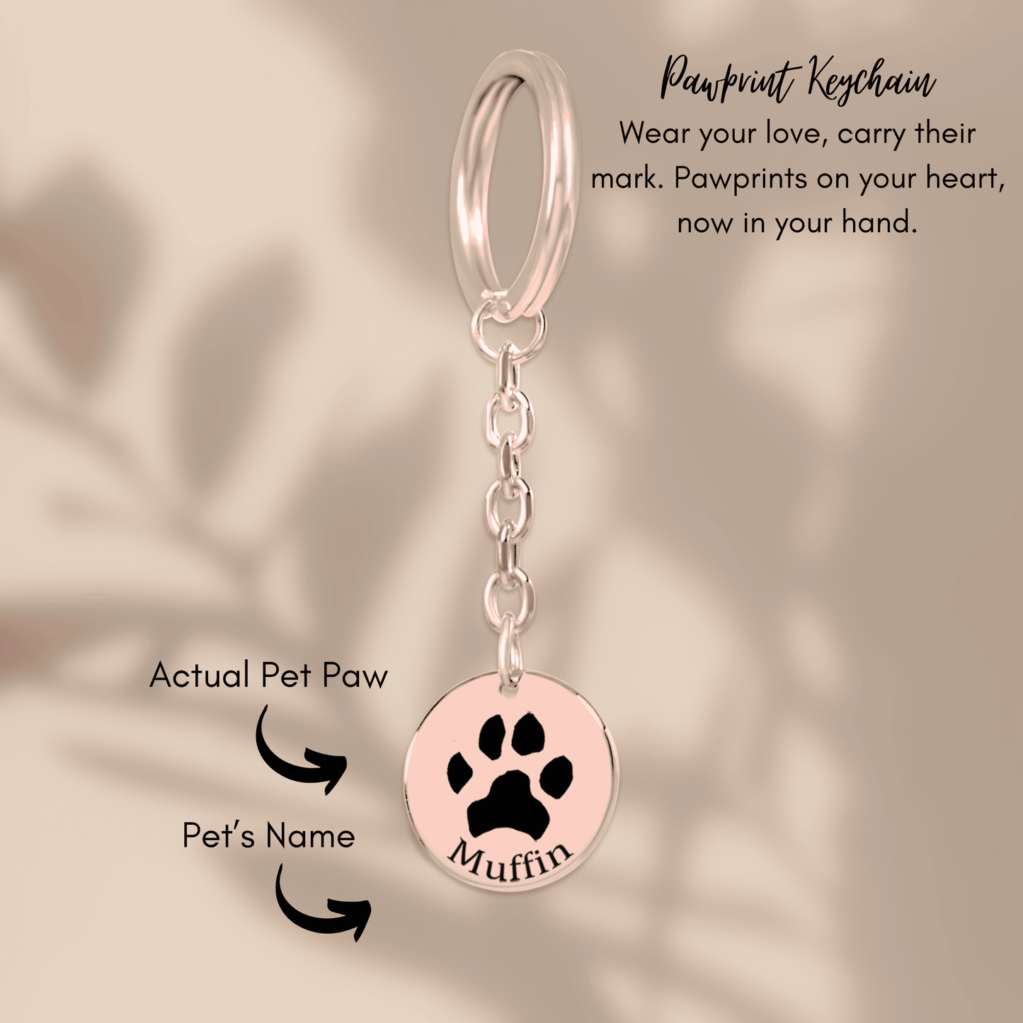 Pawprint Keychain