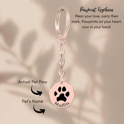 Pawprint Keychain