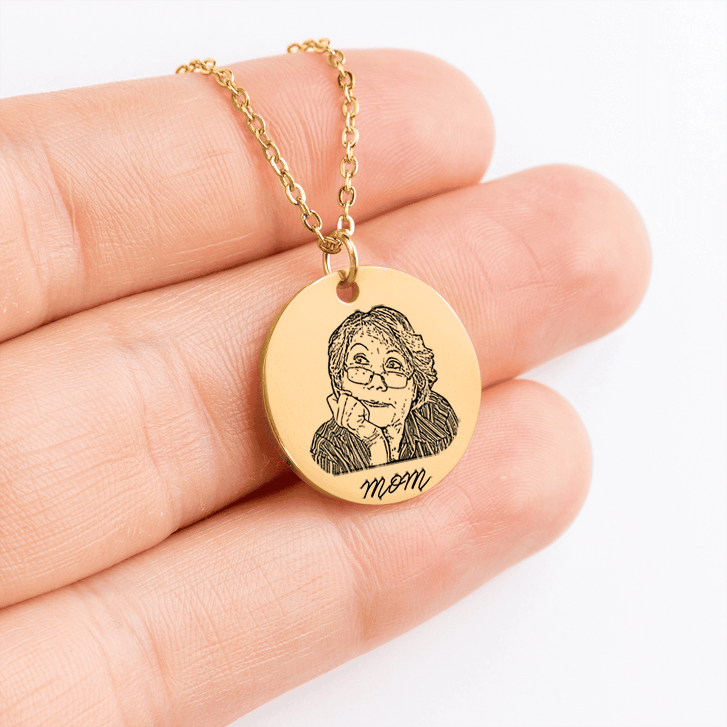 Portrait Pendant Necklace