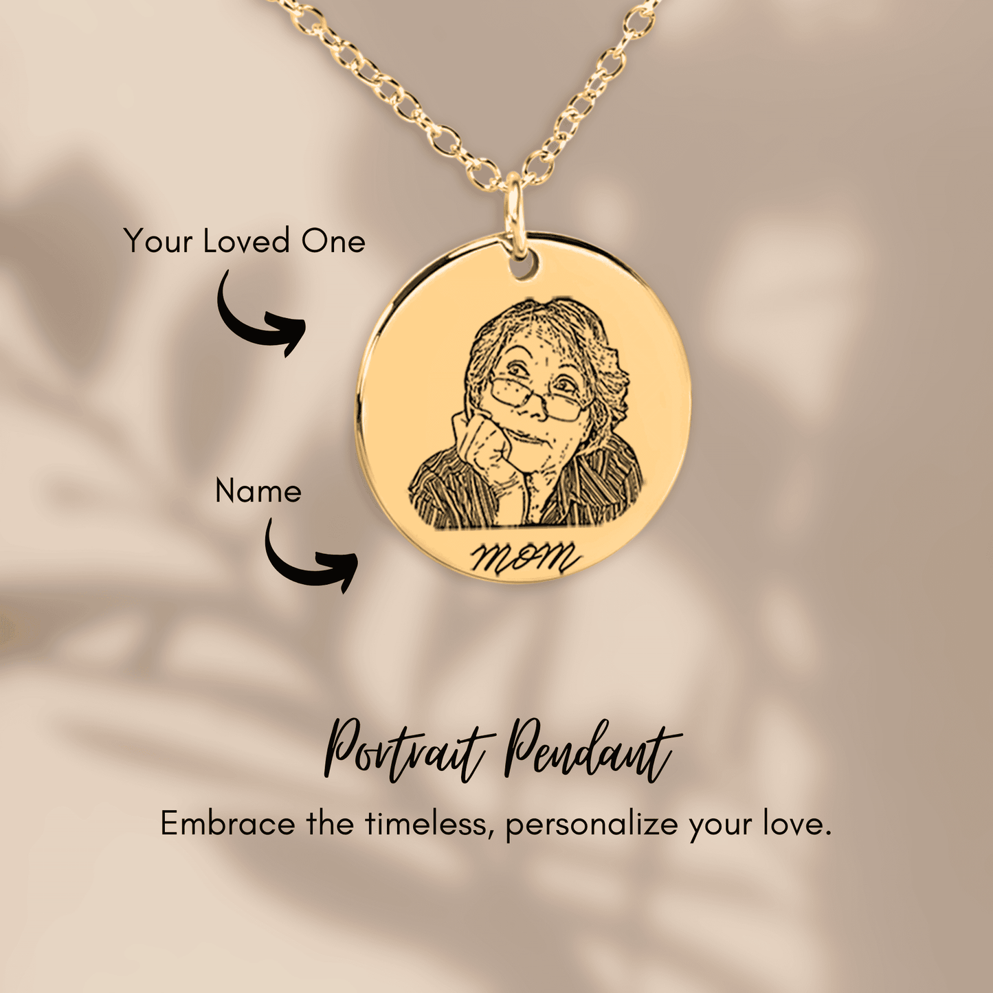 Portrait Pendant Necklace