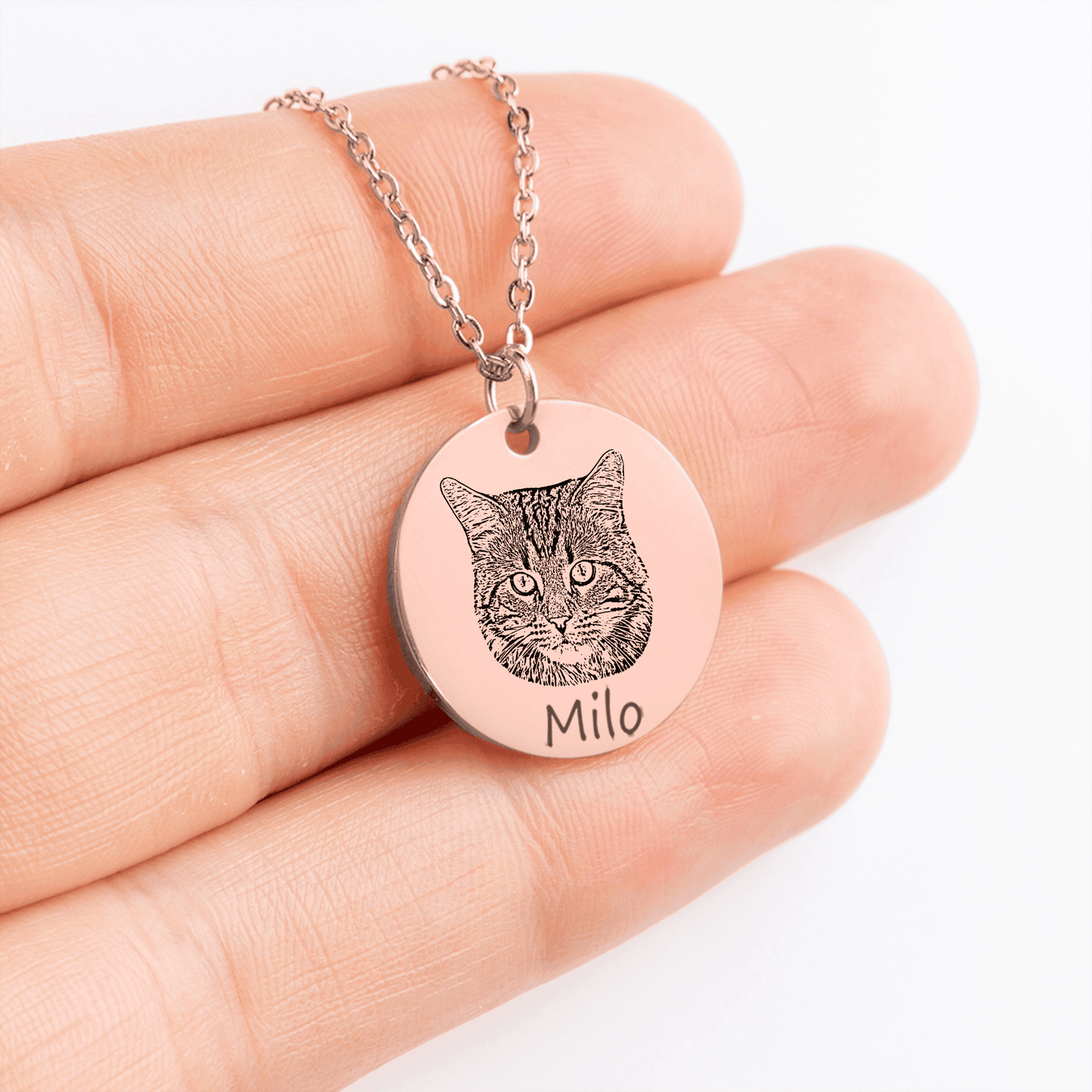 Double Pet Portrait Necklace