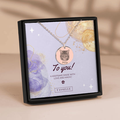 Double Pet Portrait Necklace