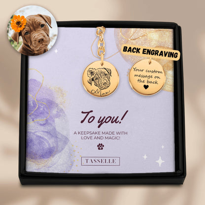 Pet Portrait Keychain