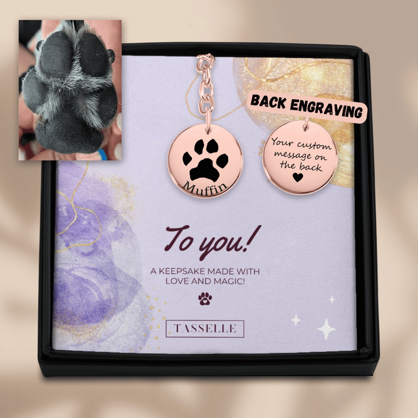 Pawprint Keychain