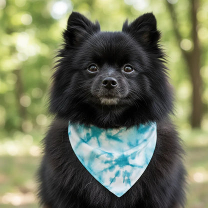 Blue Tie-dye Bandana